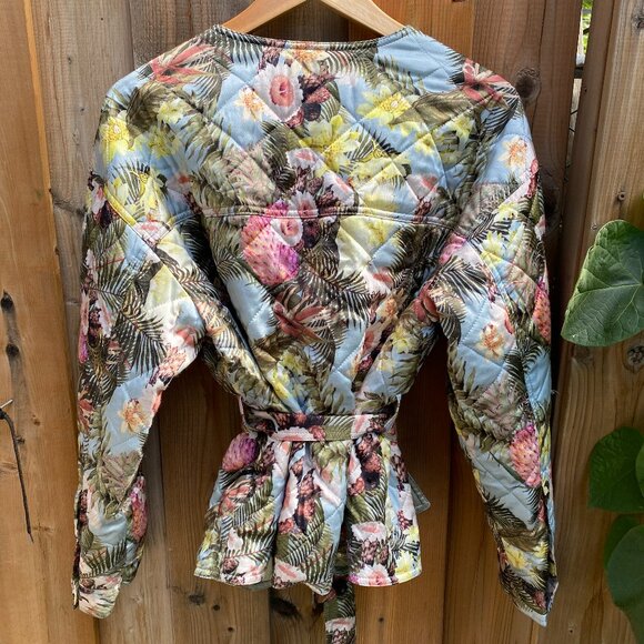 H&M | Green Multi Wrap Jacket | Size 8 |  Rare Find - Picture 5 of 11